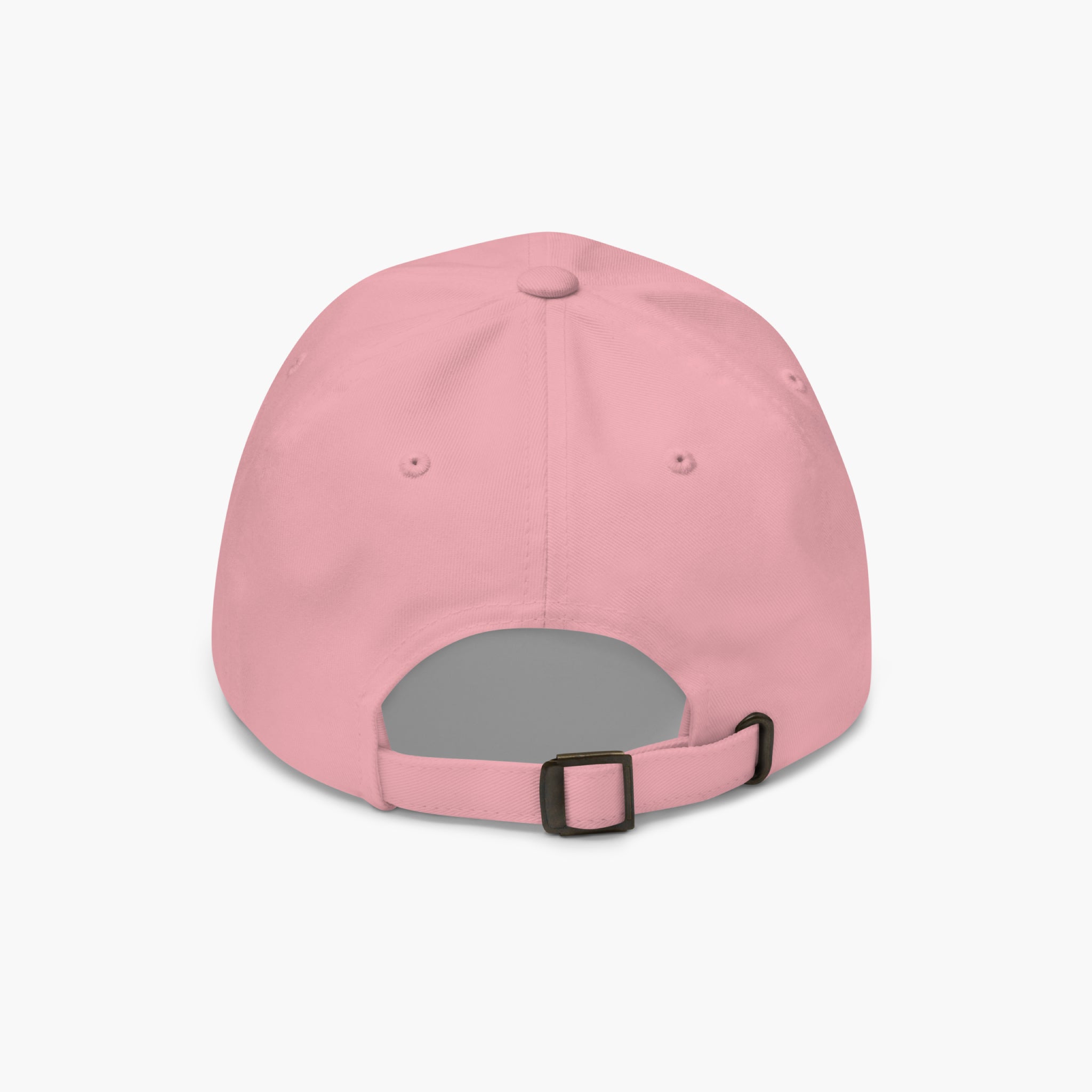 Pink baseball cap on a white background