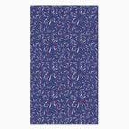 Cloth kitchen hand towel with firework pattern on a white background