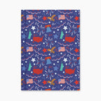Hardcover journal with patriotic symbol patterned front cover design on a white background