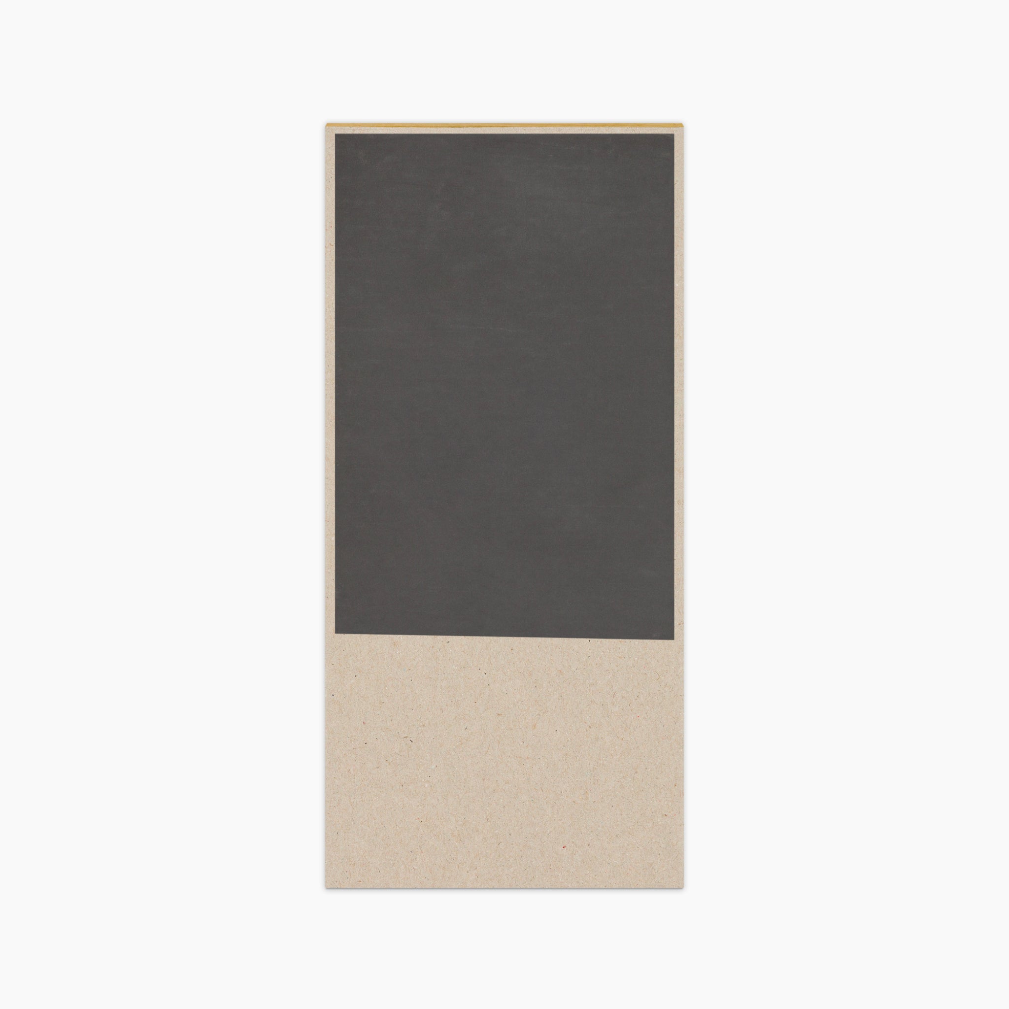 Magnetic back of thankful notepad with light grey background